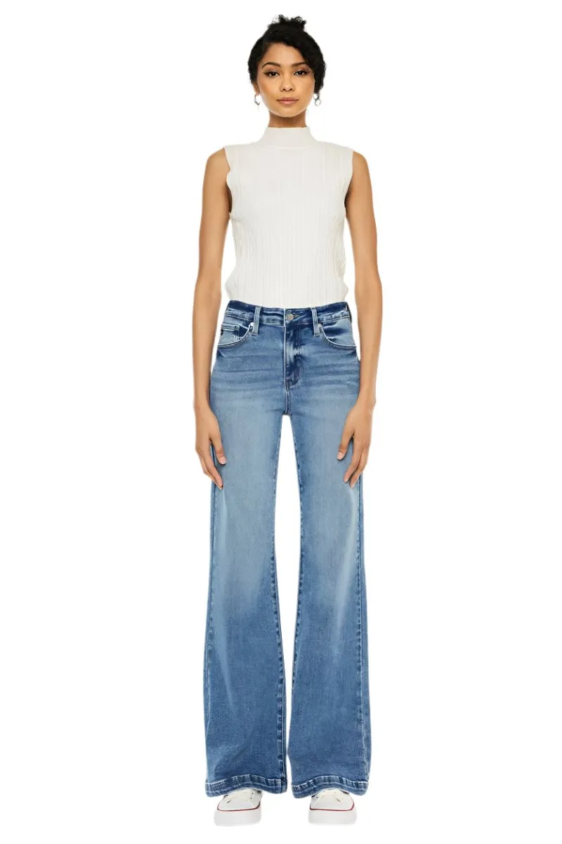 Kancan - Avonlea High Rise Wide Leg Flare Jeans - KC20024