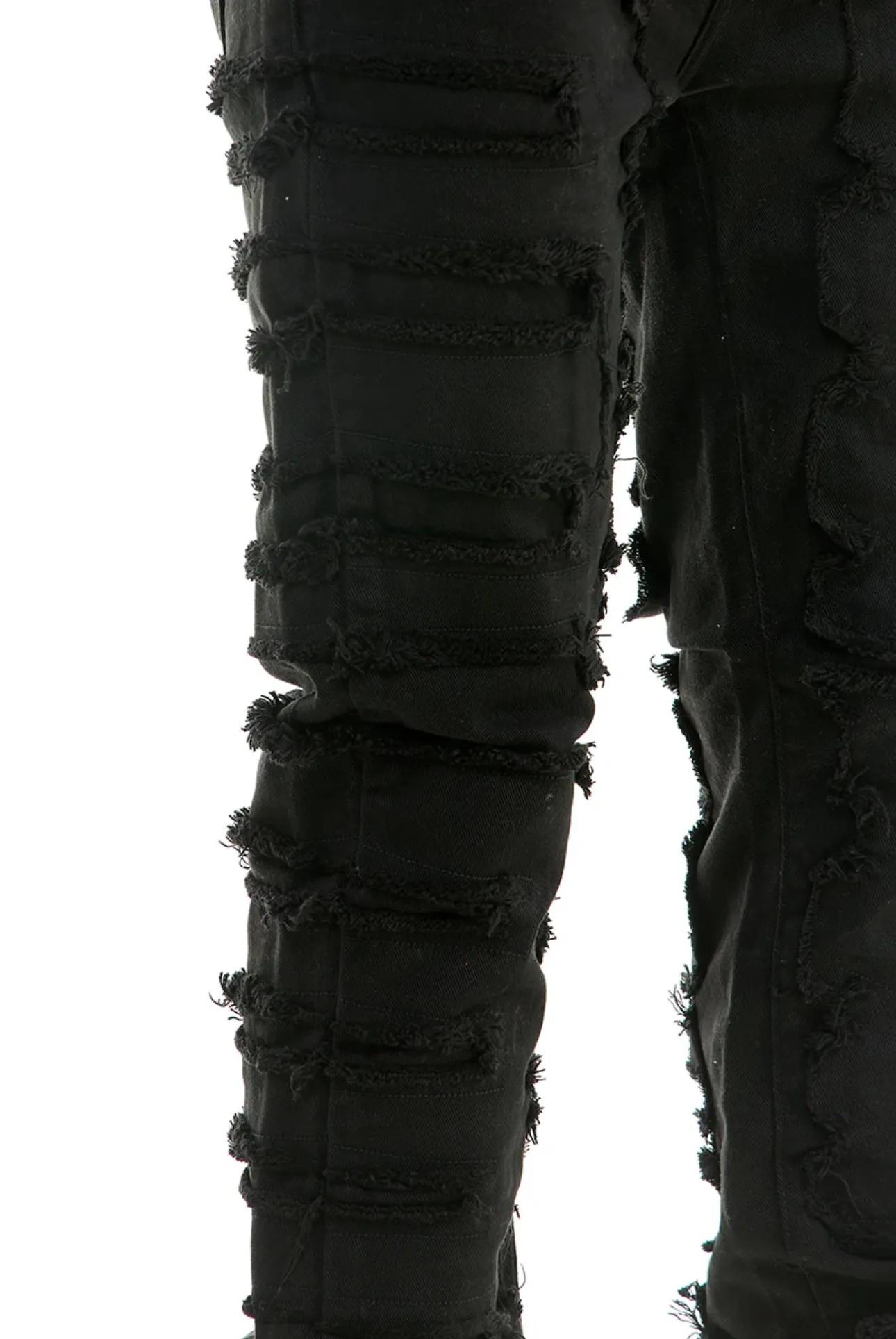 KDNK 'Symmetrical Patched' Jeans (Black) KNB3317