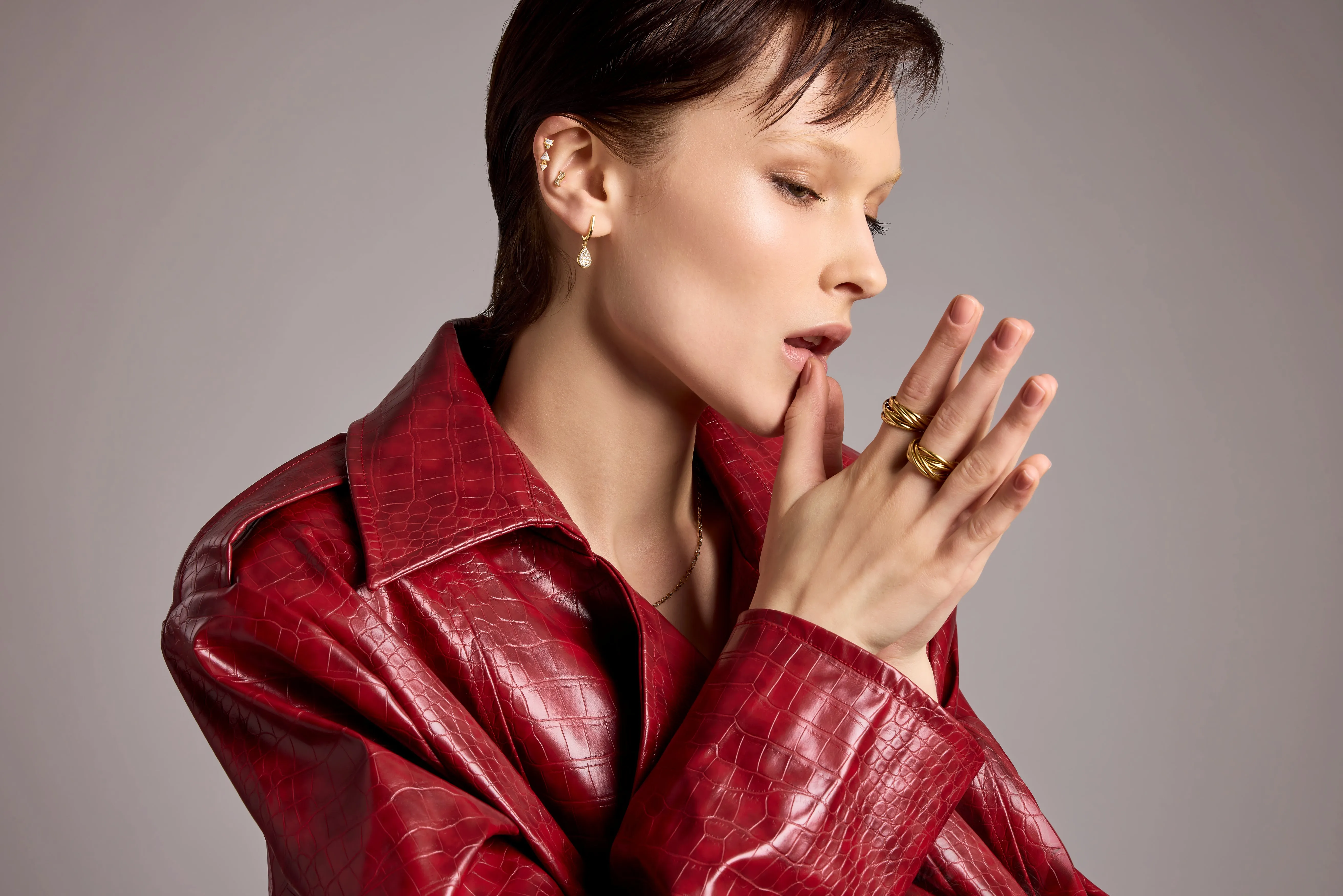 Lacrima Gold Vermeil Drop Earring