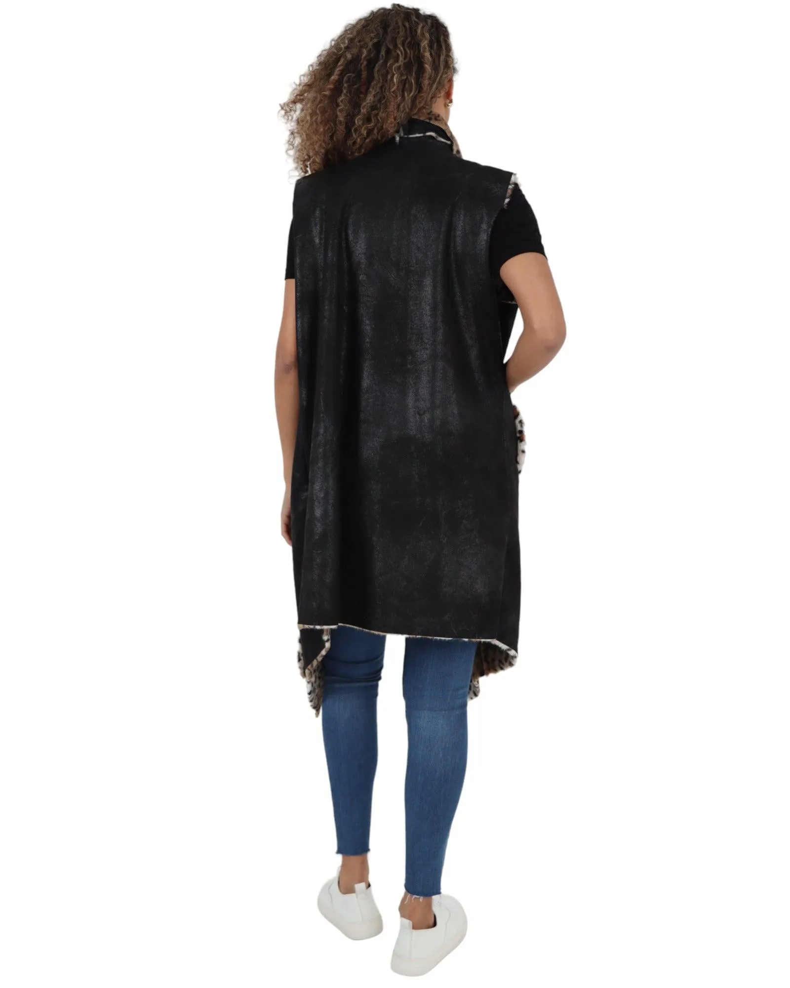 Leopard Waterfall Gillet