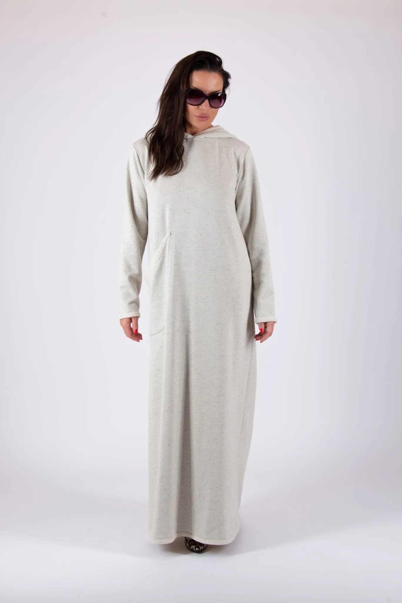 LINDA Cotton Hooded Dress