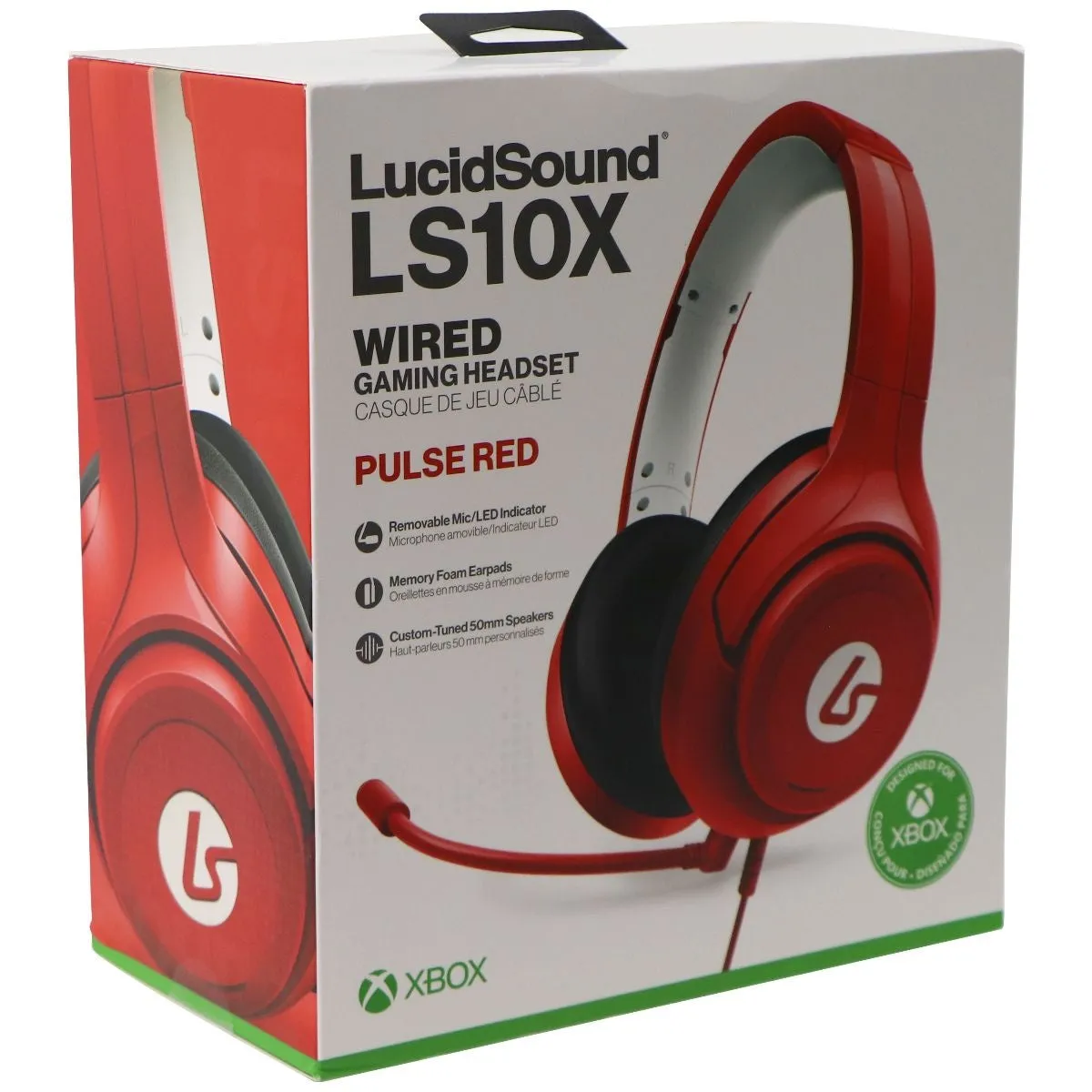 LucidSound LS10X Wired Gaming Headset with Microphone - Pulse Red