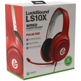 LucidSound LS10X Wired Gaming Headset with Microphone - Pulse Red