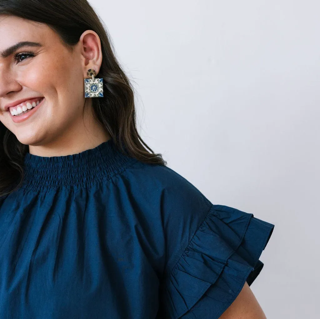 Madre Block Earrings