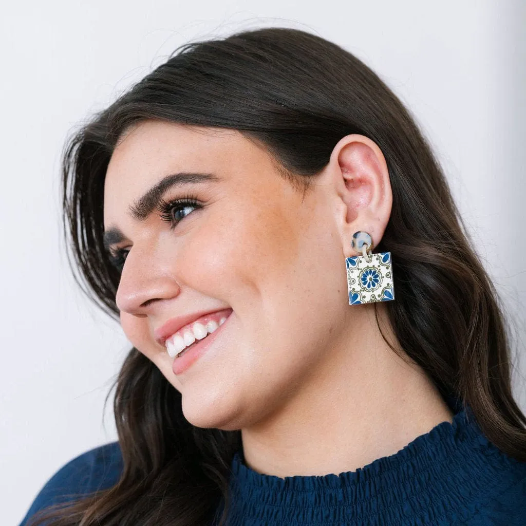 Madre Block Earrings