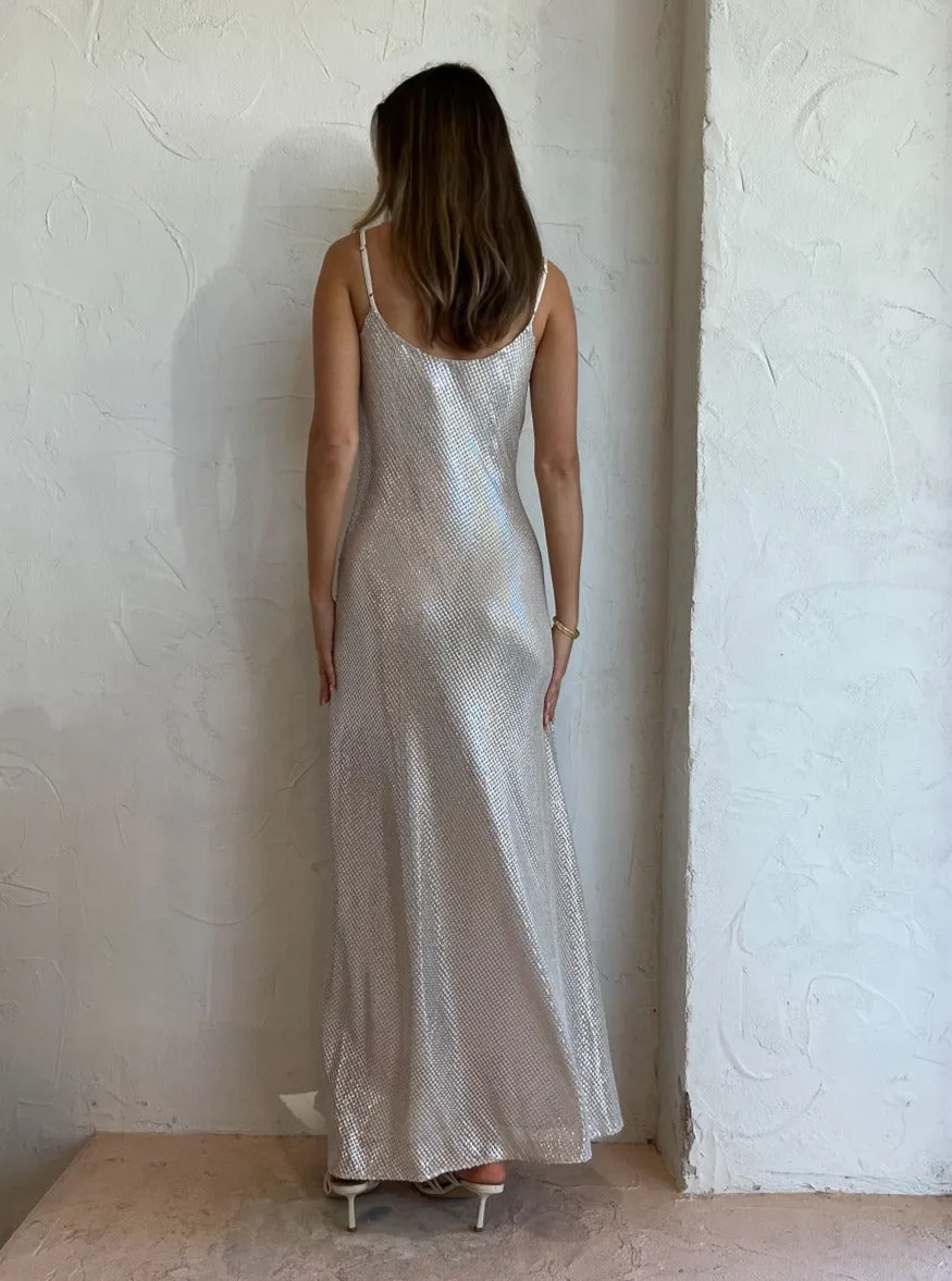 Manning Cartell High Voltage Slip Dress in Nude/Silver