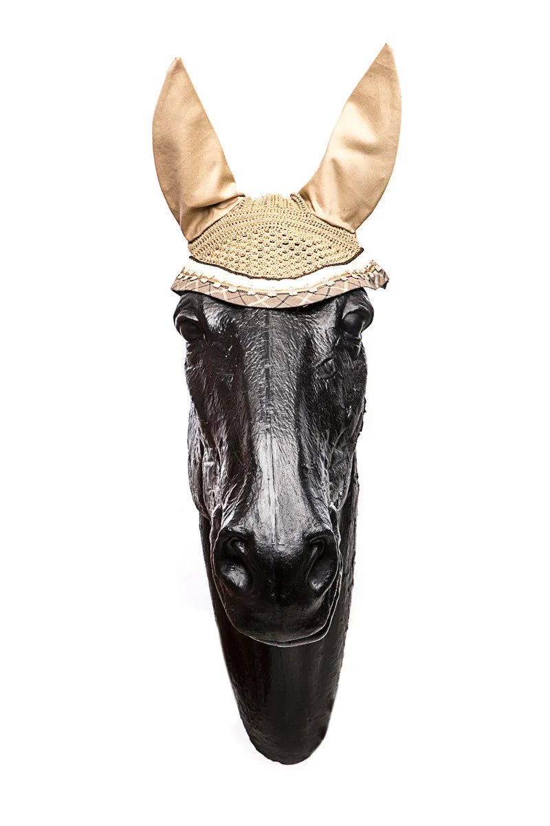 Marta Morgan Fly Ears (Beige with a Beige bow trim)