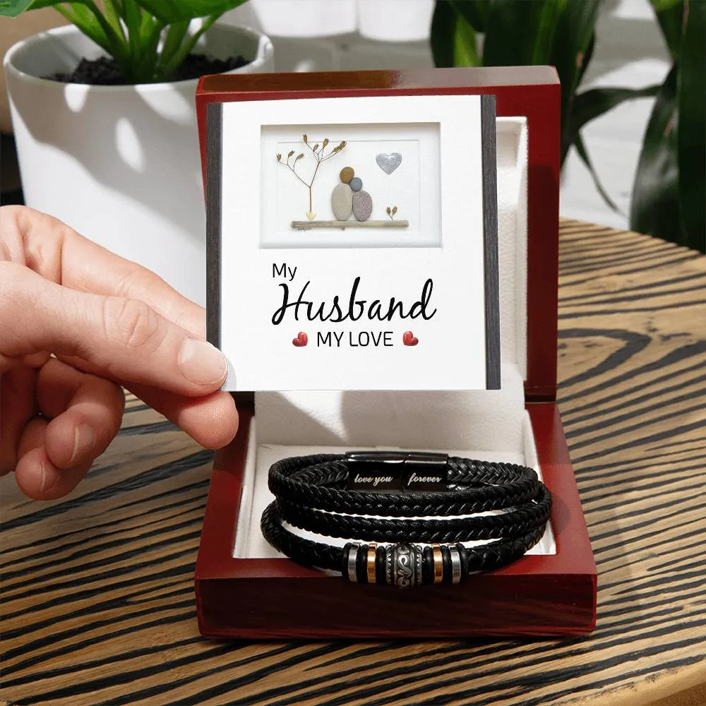 Men's "Love You Forever" Bracelet, My Husband my Love