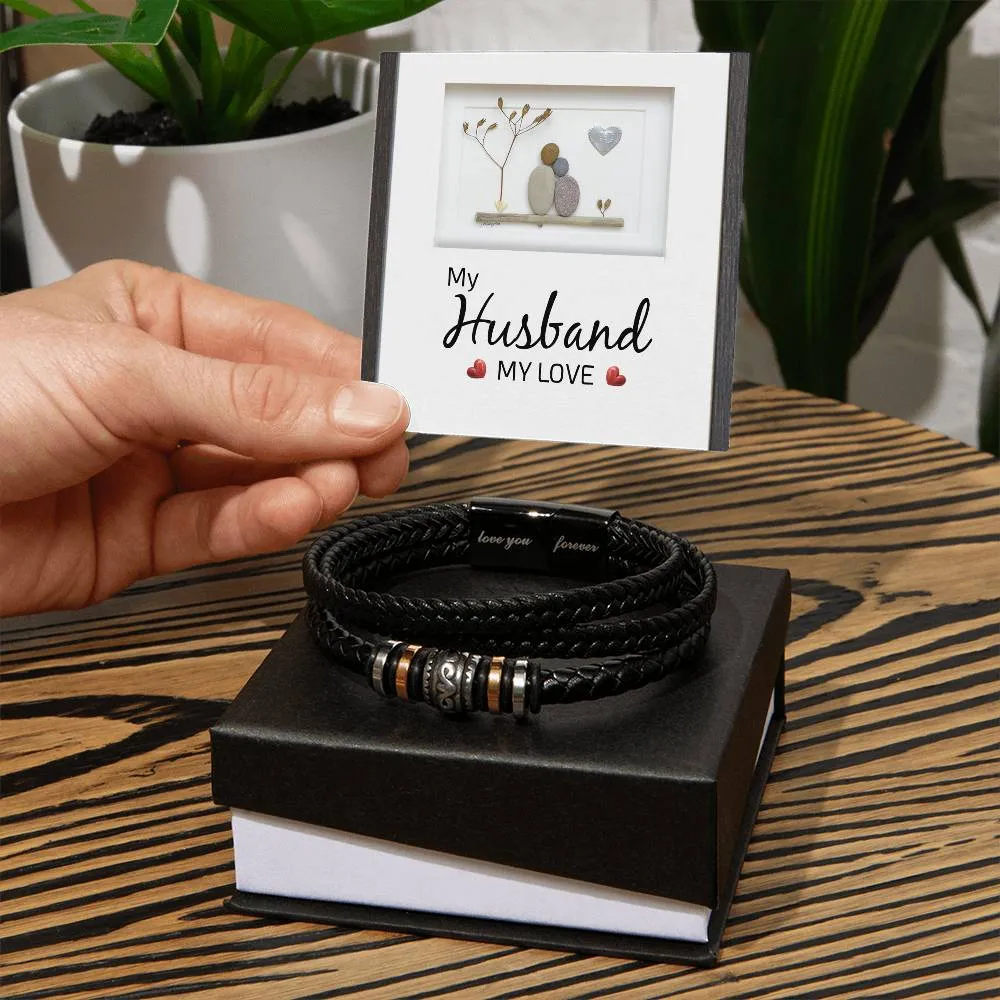Men's "Love You Forever" Bracelet, My Husband my Love