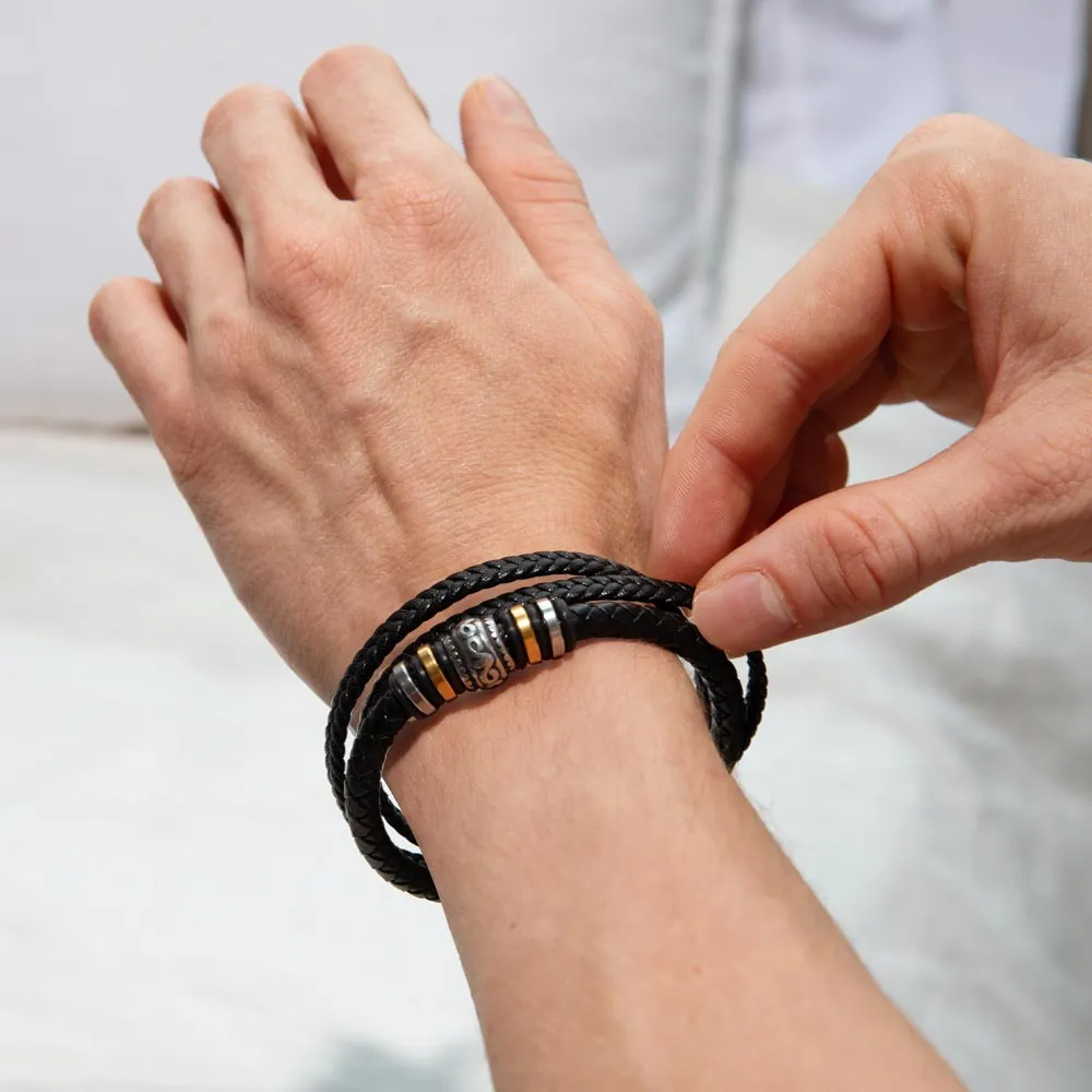 Men's "Love You Forever" Bracelet, My Husband my Love