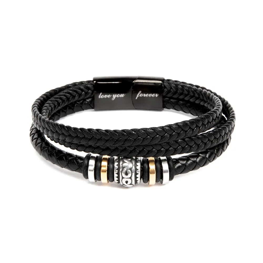 Men's "Love You Forever" Bracelet, My Husband my Love