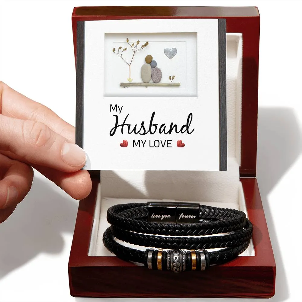 Men's "Love You Forever" Bracelet, My Husband my Love