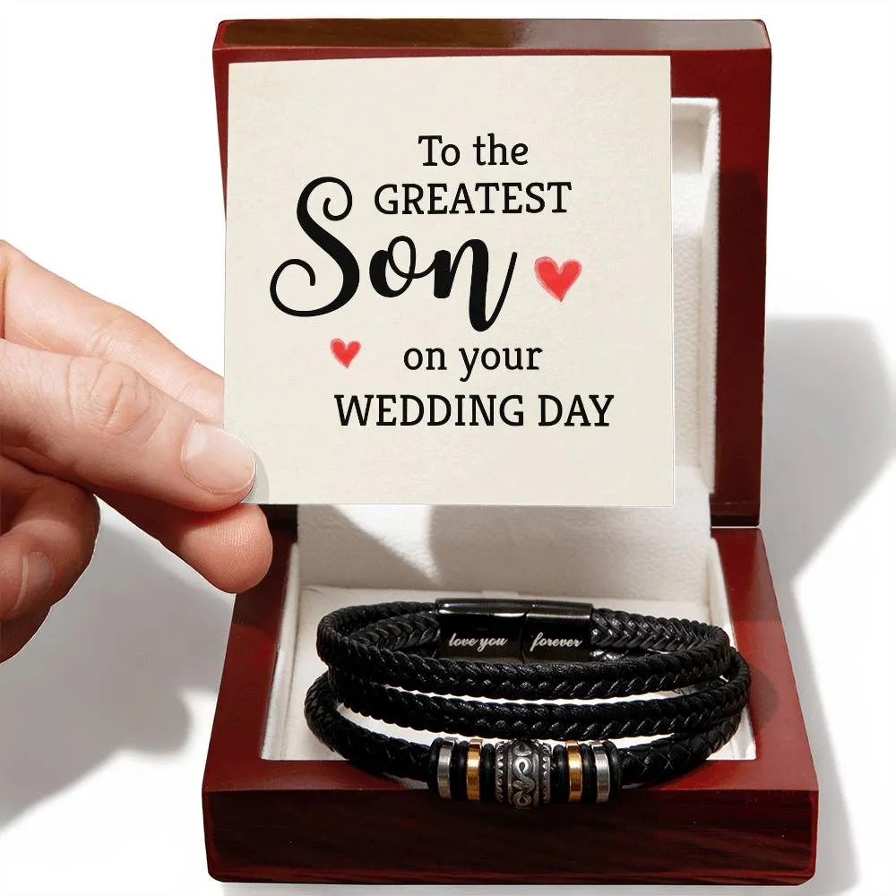 Men's "Love You Forever" Bracelet,To the greatest son