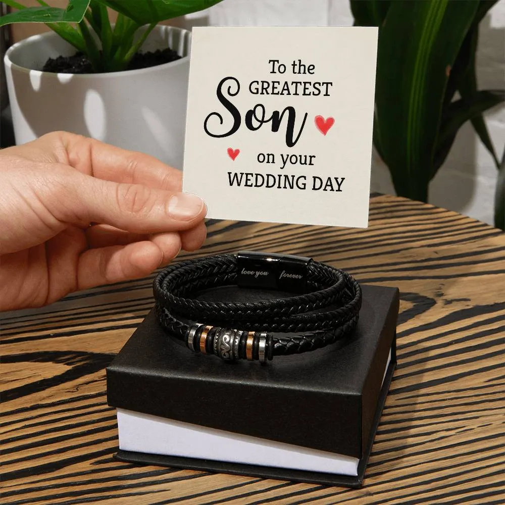 Men's "Love You Forever" Bracelet,To the greatest son