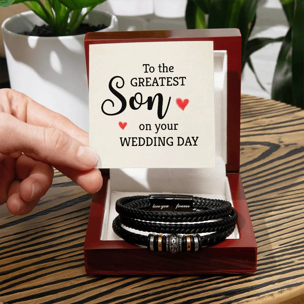 Men's "Love You Forever" Bracelet,To the greatest son
