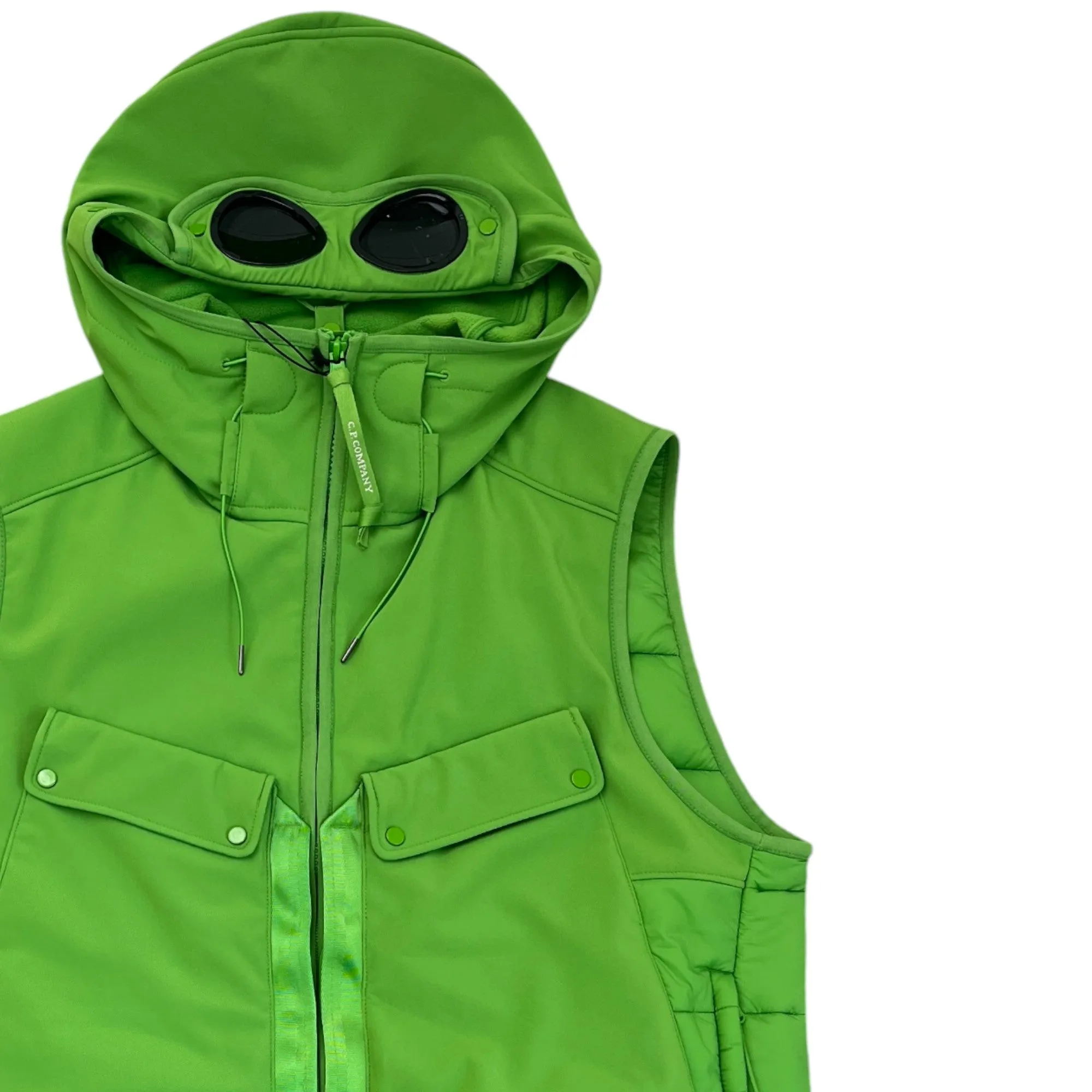 Men's Shell-R Goggles Gilet Green Size IT 52 / XL