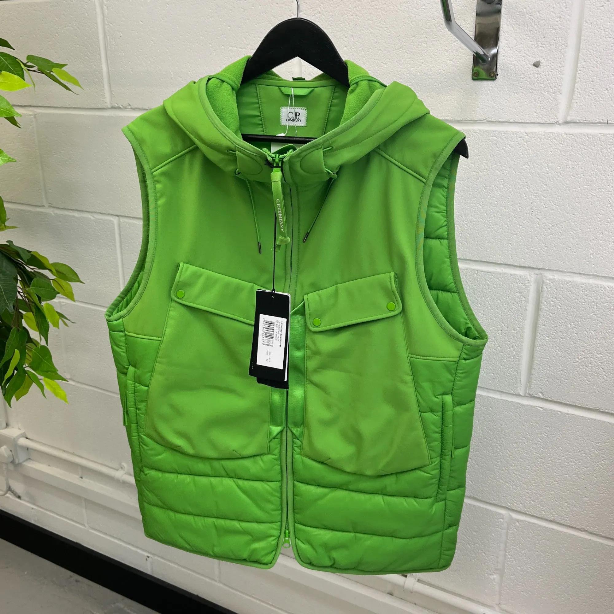 Men's Shell-R Goggles Gilet Green Size IT 52 / XL