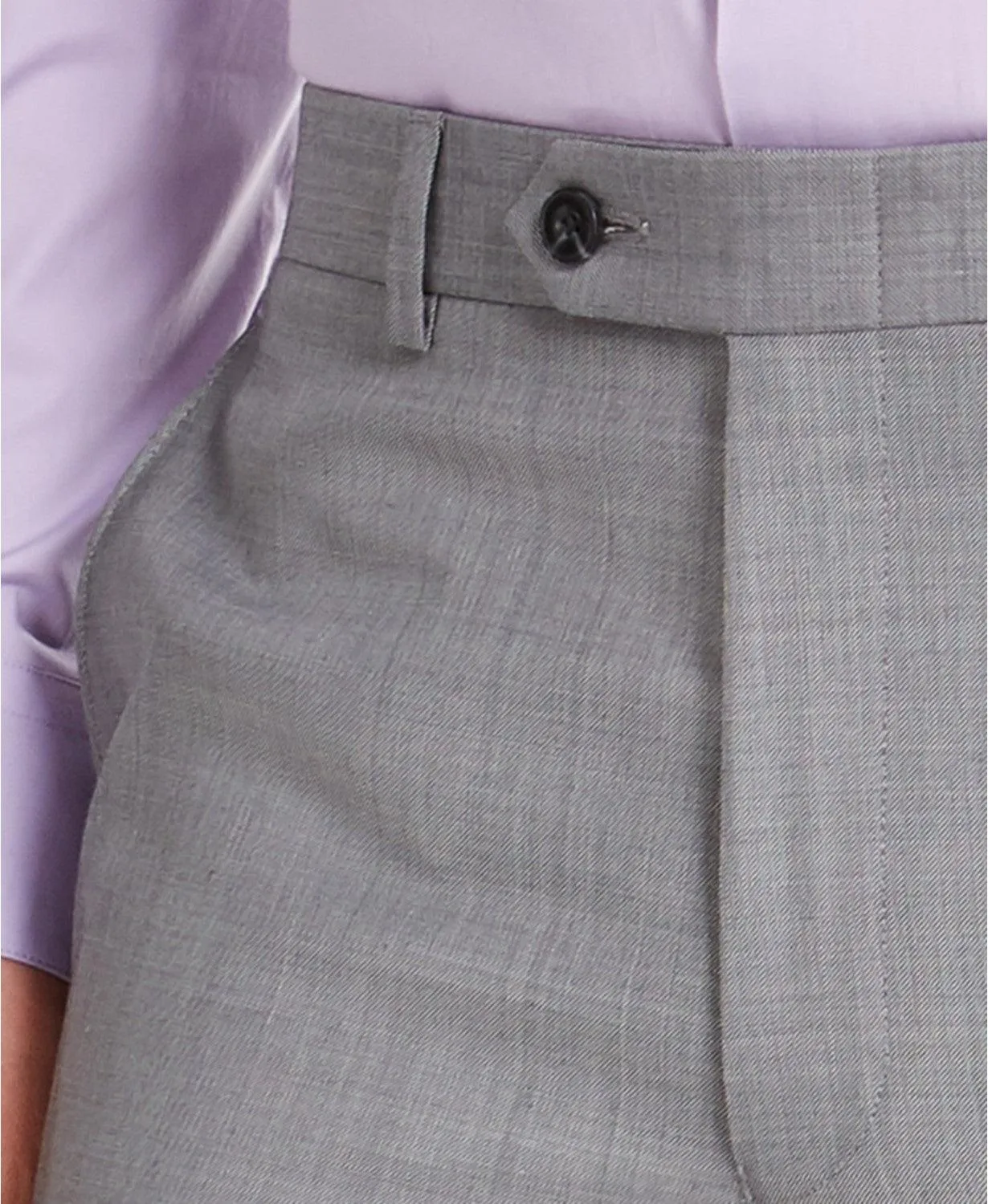 Michael Kors Mens Classic fit Dress Pants 32 / 32 Grey Solid Stretch