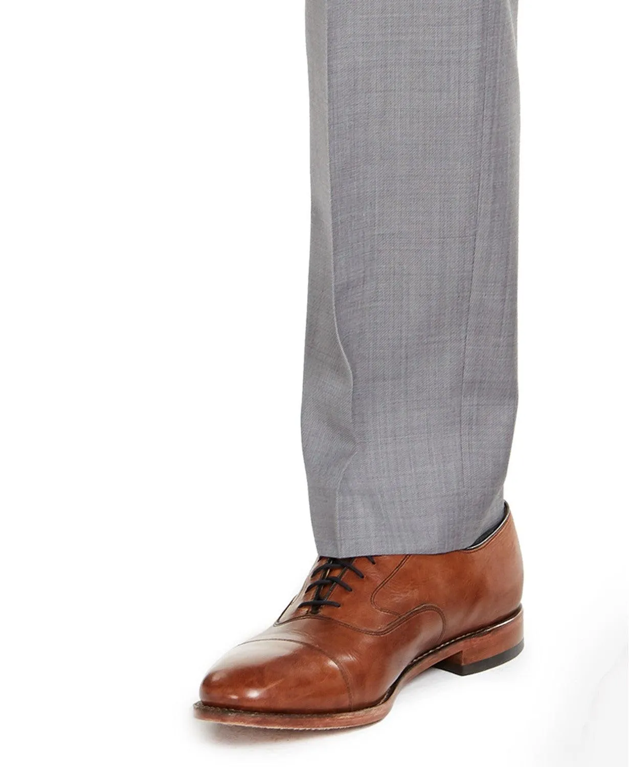 Michael Kors Mens Classic fit Dress Pants 32 / 32 Grey Solid Stretch