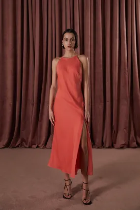 MISHA Juno Satin Midi Dress