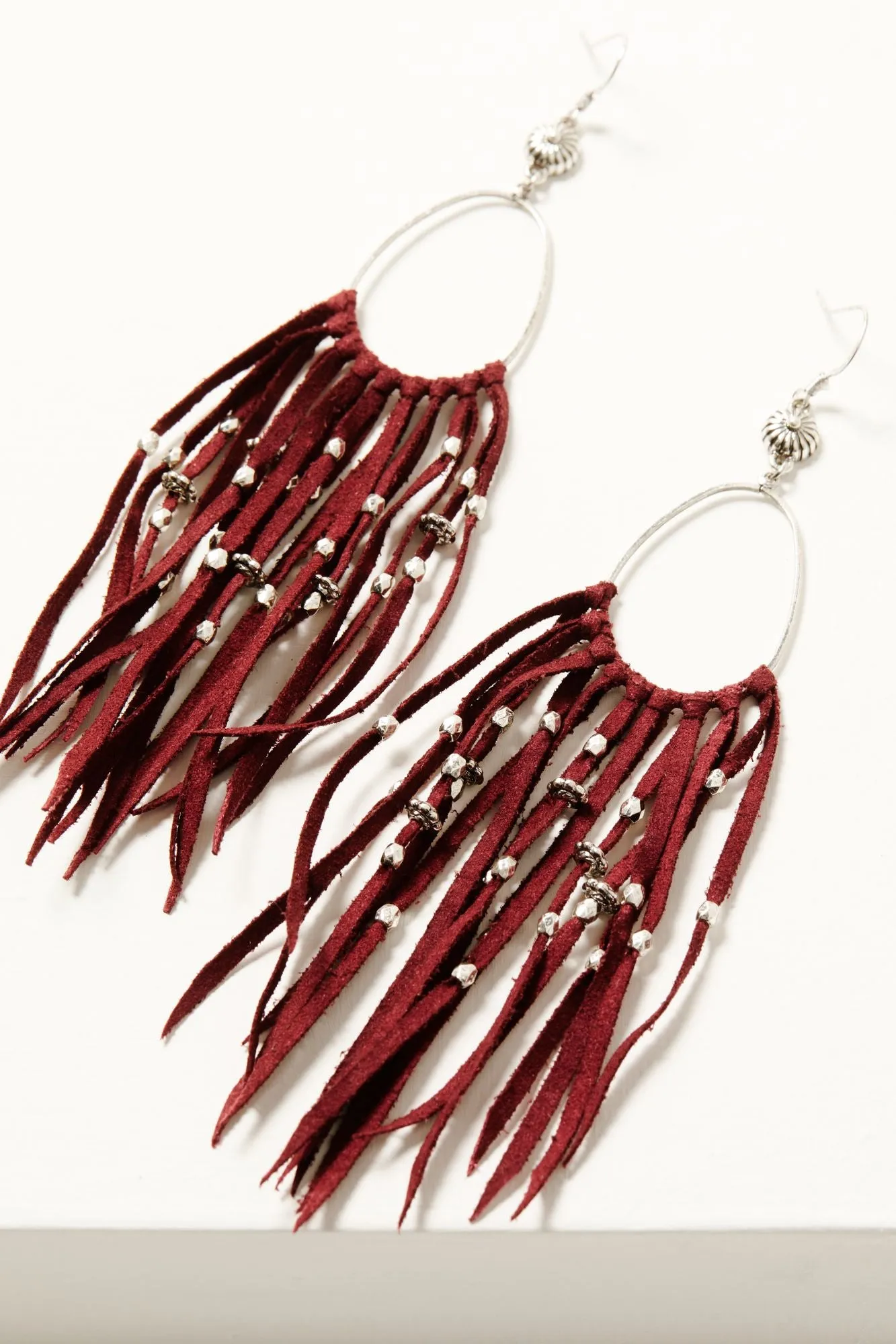 Montoya Leather Fringe Earrings