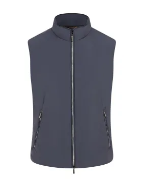 MooRER Technical Padded Zip Gilet - UROS (Navy)