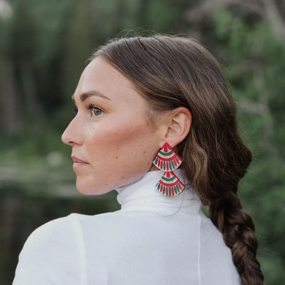 Navidad Double Tile Earring