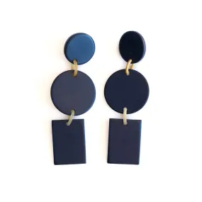 Navy Harbor Earrings