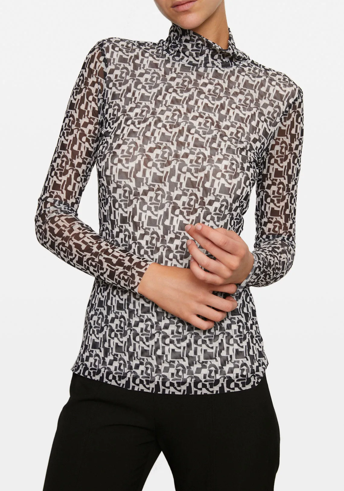 Nicole Pant Black Structure