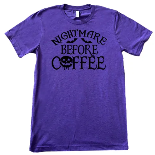 Nightmare Before Coffee Shirt Unisex