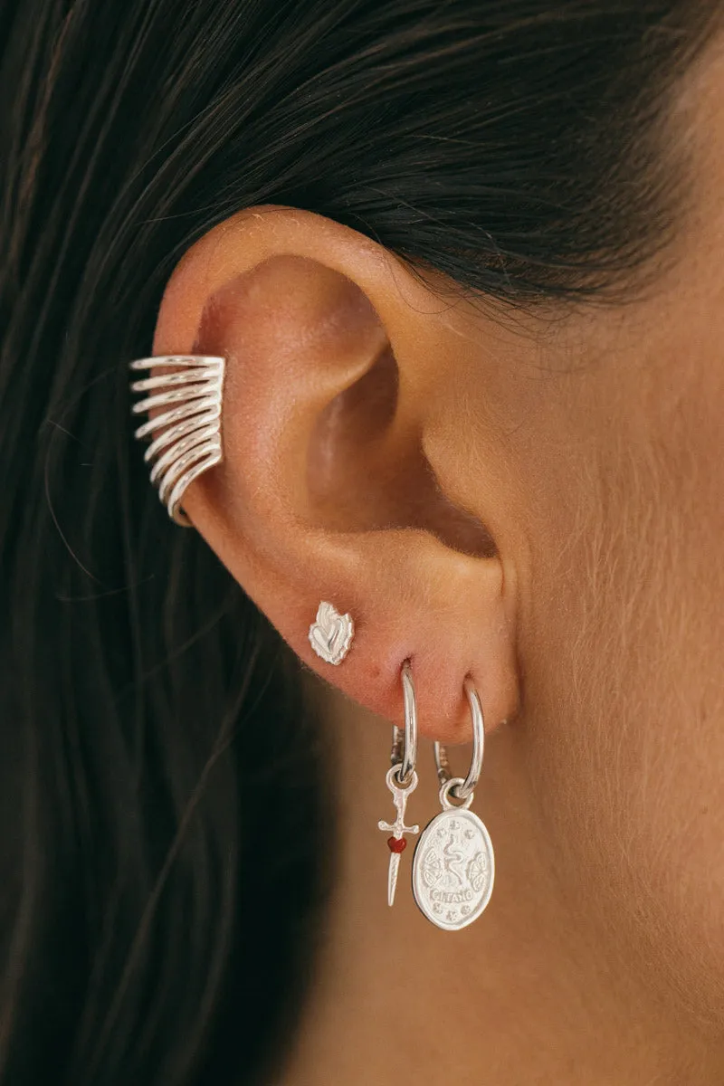 Nomadic stacked cuff silver 