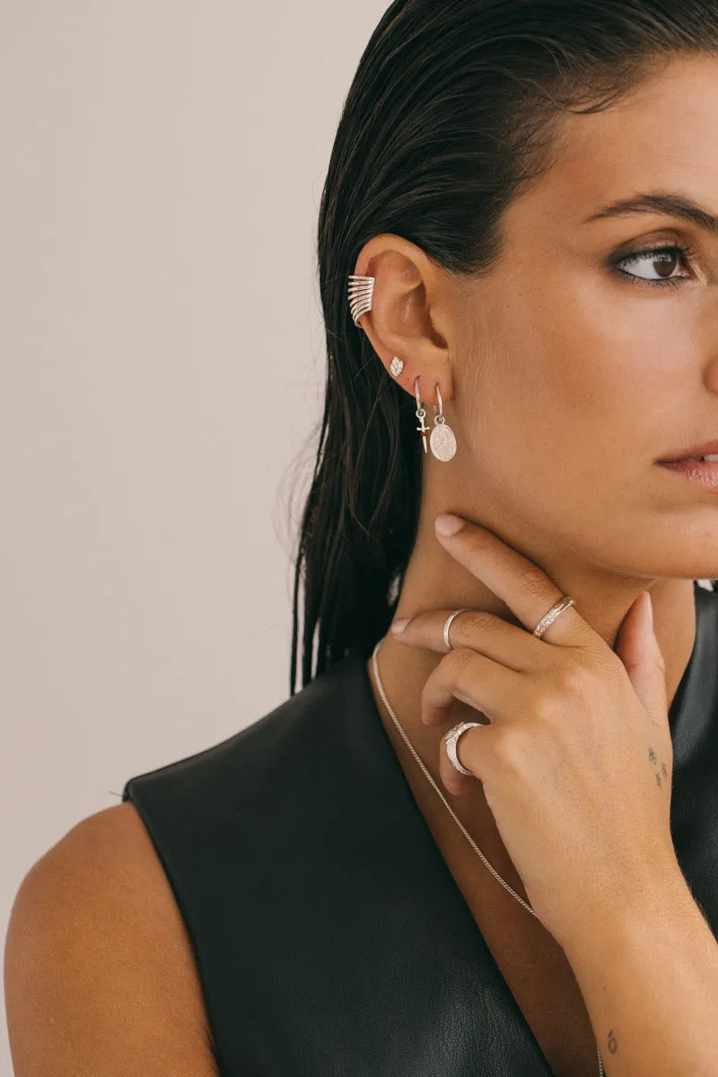 Nomadic stacked cuff silver 