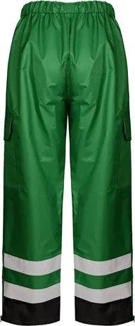 Non-ANSI Multi Color Premium Rain Pants with Black Bottom