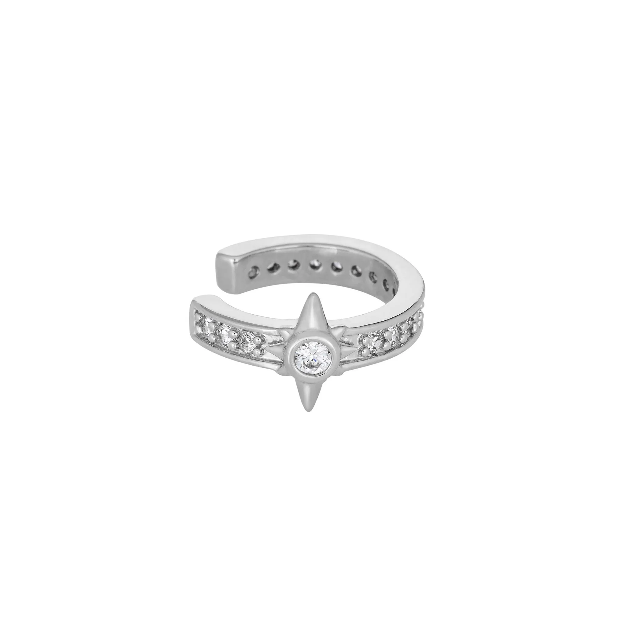 North Star Ear Cuff - White