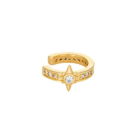 North Star Ear Cuff - White