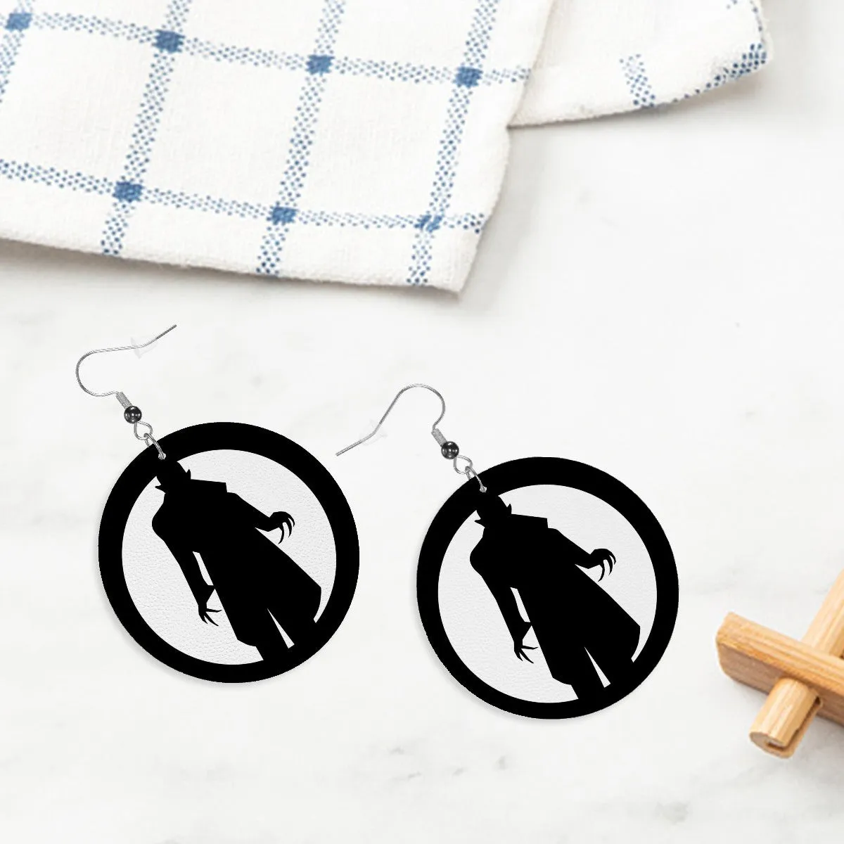 Nosferatu Circle Drop Earrings