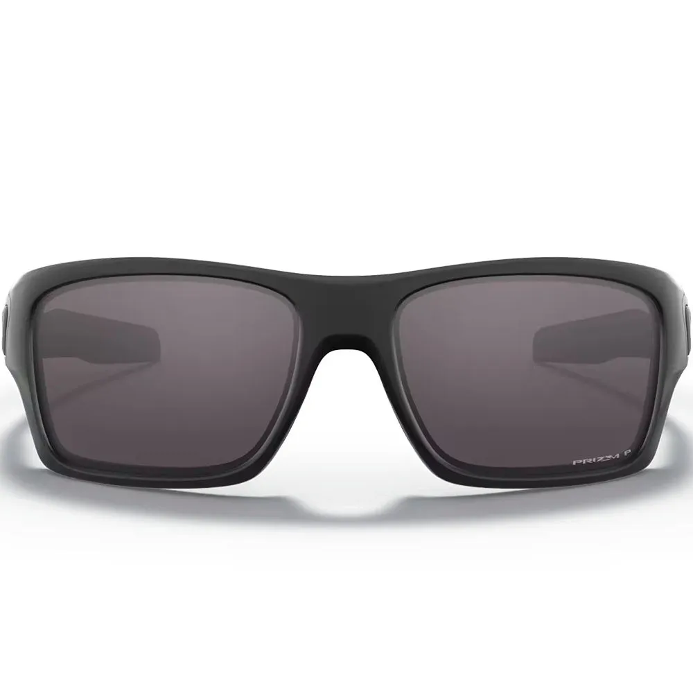 Oakley Turbine Sunglasses - Prizm Grey Polarized Lenses (Matte Black Frame)