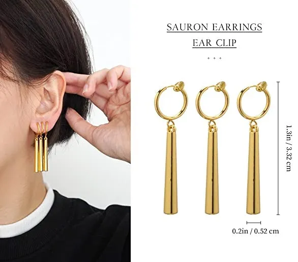 One Piece | Roronoa Zoro Earring Golden Cosplay Ear Accessory | Golden |