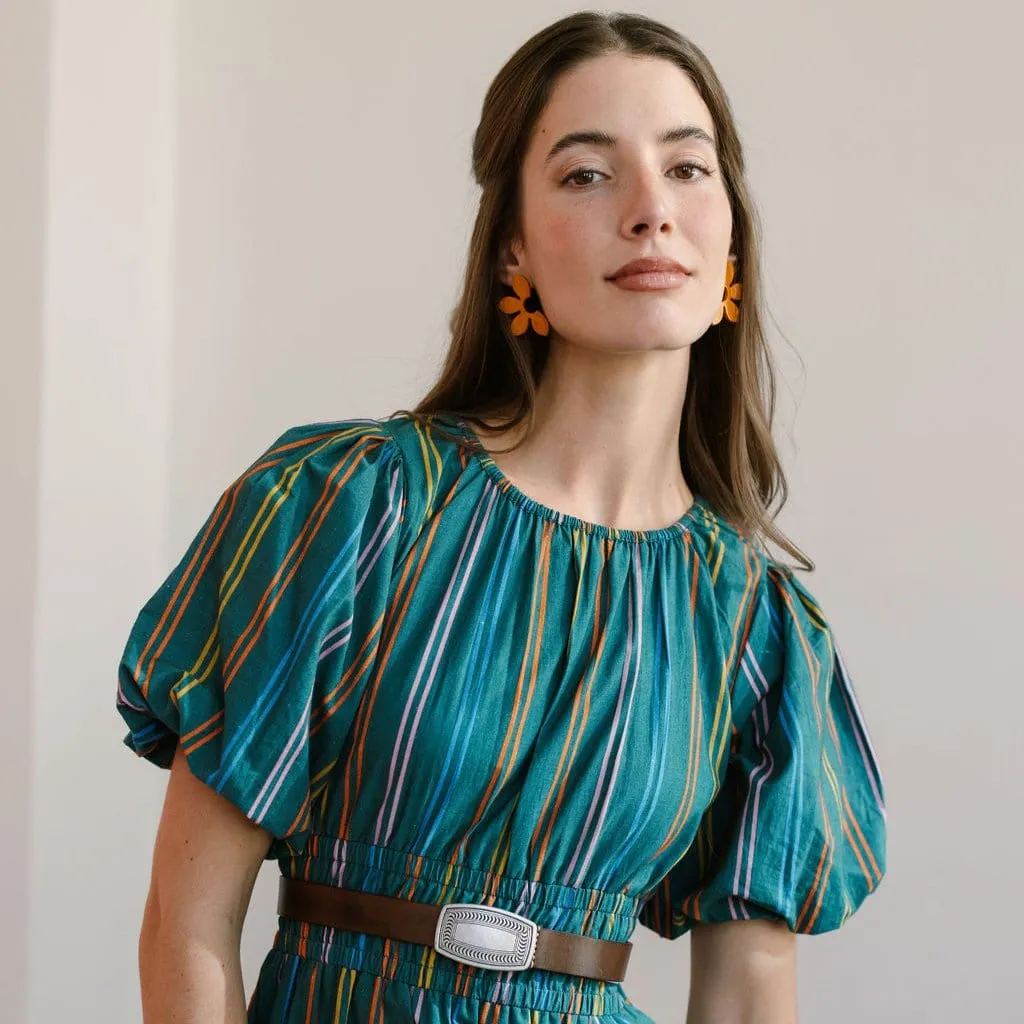 Orange Petal Earrings