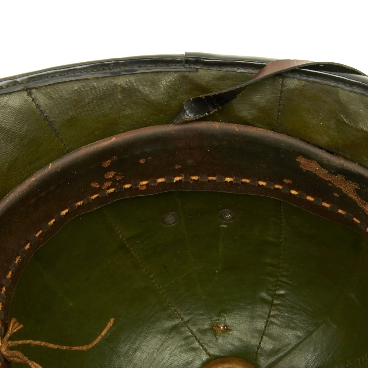 Original British Bobby Police Helmet with Rare Ball Top from West Riding Constabulary