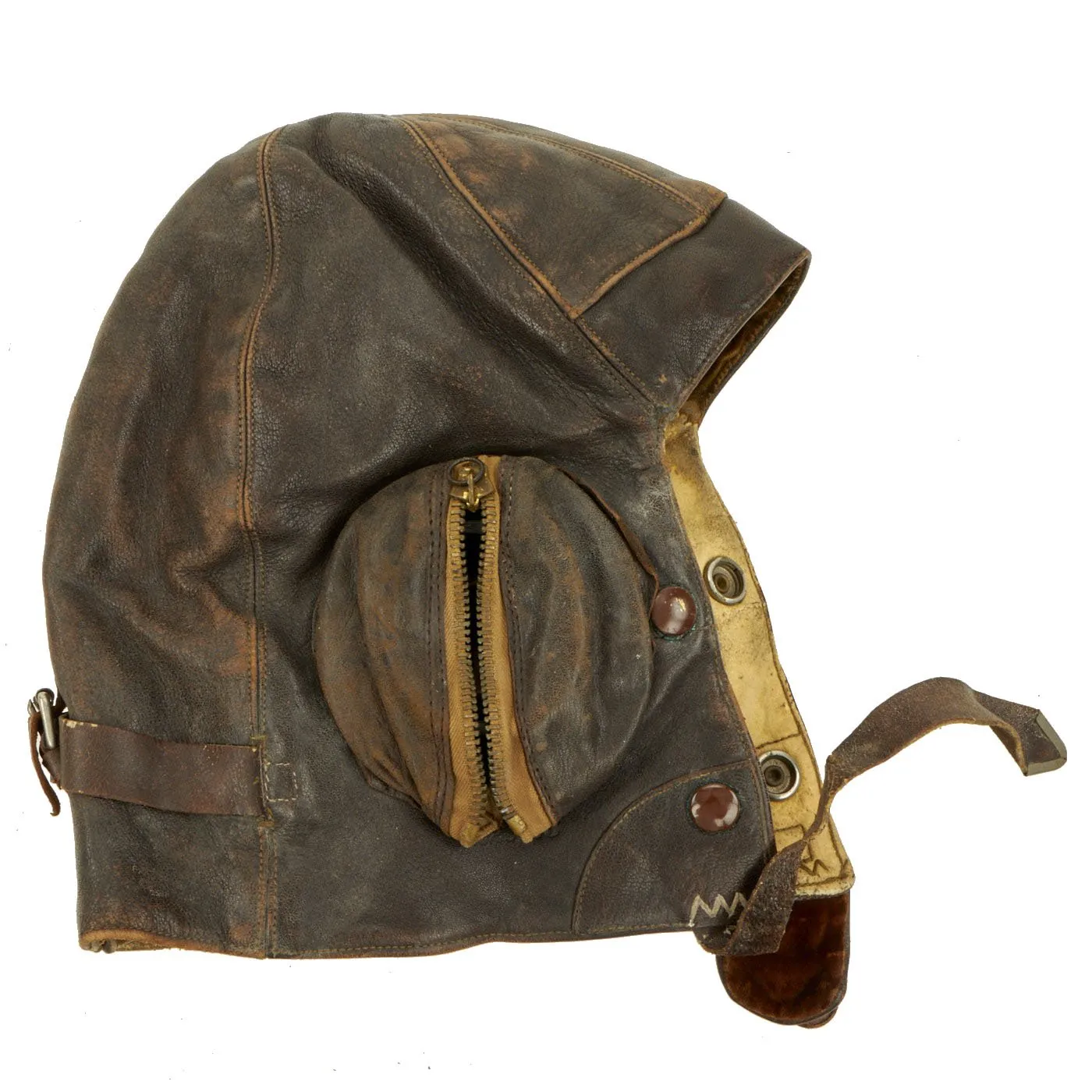 Original British RAF Battle of Britain 1939 Dated and Named Type B Flying Helmet by Wareing with MK IVB Goggles