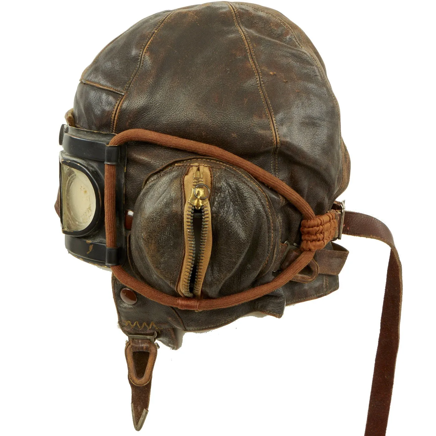 Original British RAF Battle of Britain 1939 Dated and Named Type B Flying Helmet by Wareing with MK IVB Goggles