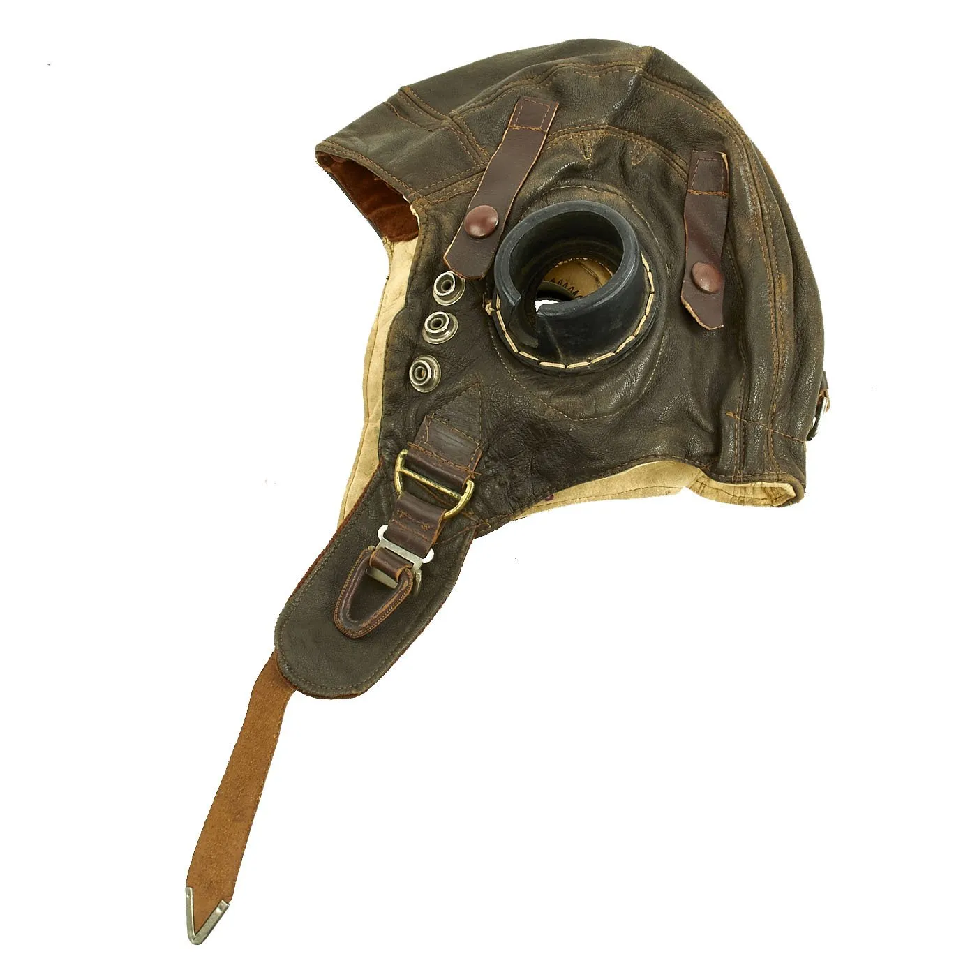 Original British WWII RAF Type C Leather Flying Helmet