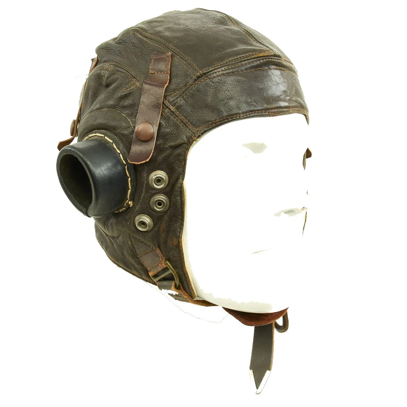 Original British WWII RAF Type C Leather Flying Helmet