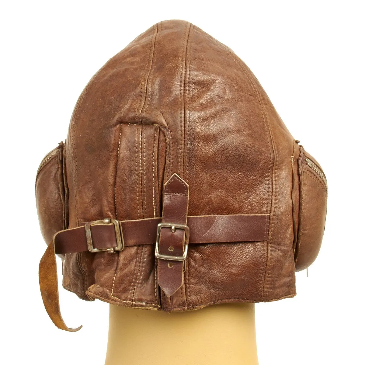 Original Canadian WWII RAF Named Type B Leather Flying Helmet - Battle of Britain