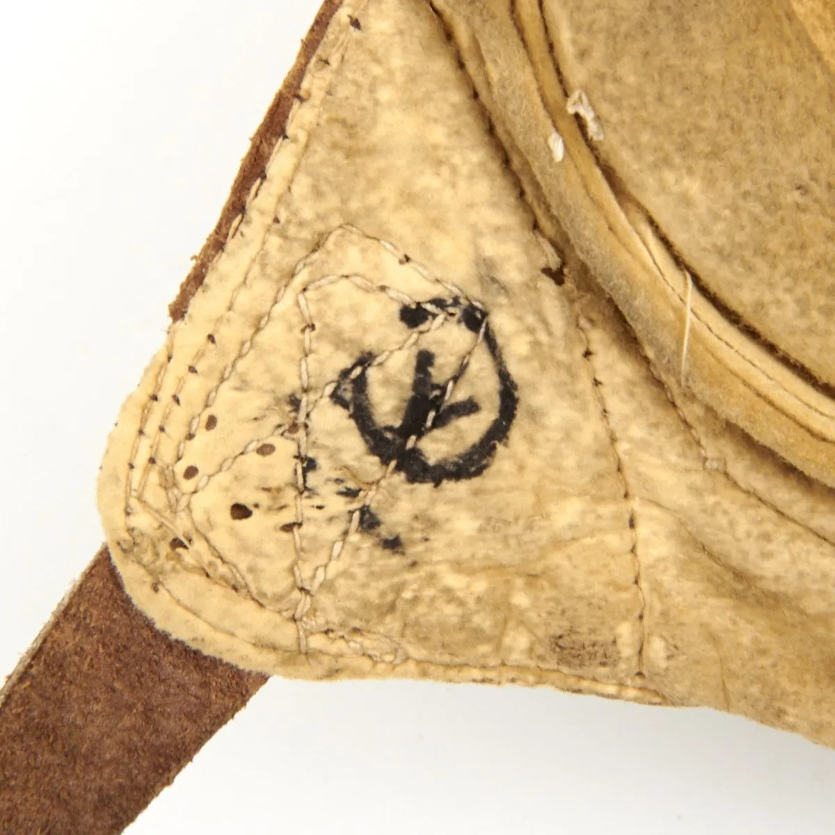 Original Canadian WWII RAF Named Type B Leather Flying Helmet - Battle of Britain