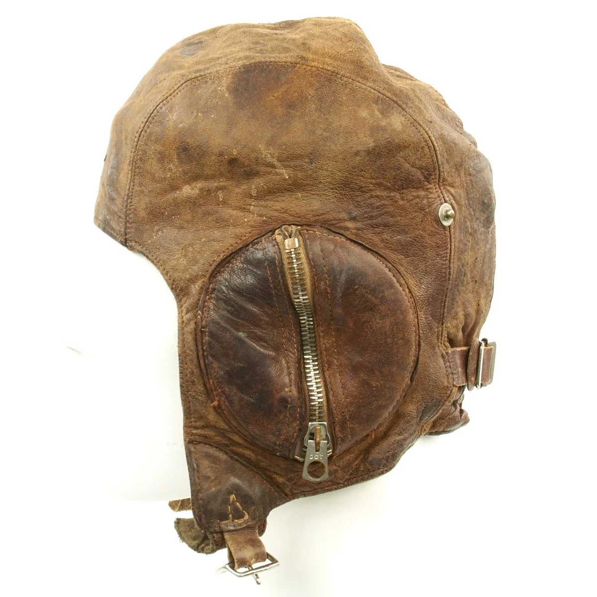 Original Canadian WWII RAF Type B Leather Flying Helmet - Battle of Britain