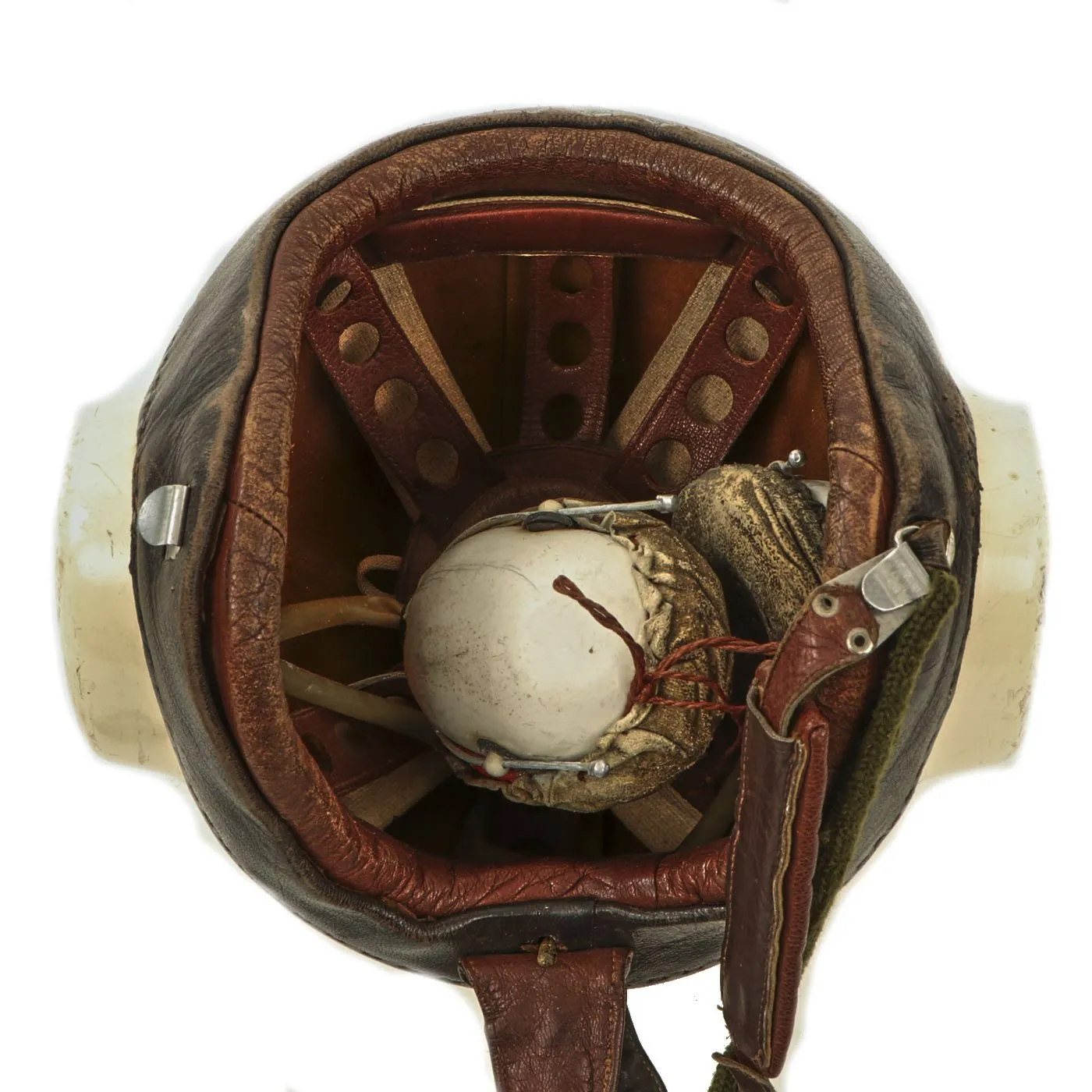 Original Cold War East German Flight Helmet