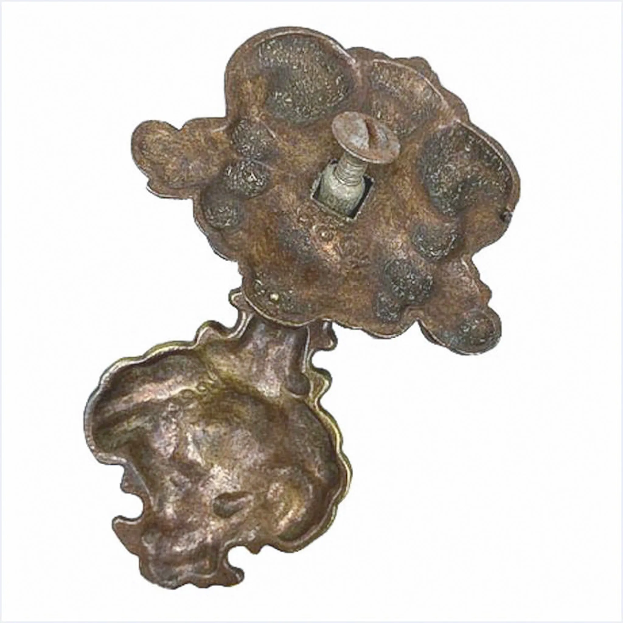 Ornate Filigree Brass Drop Pulls