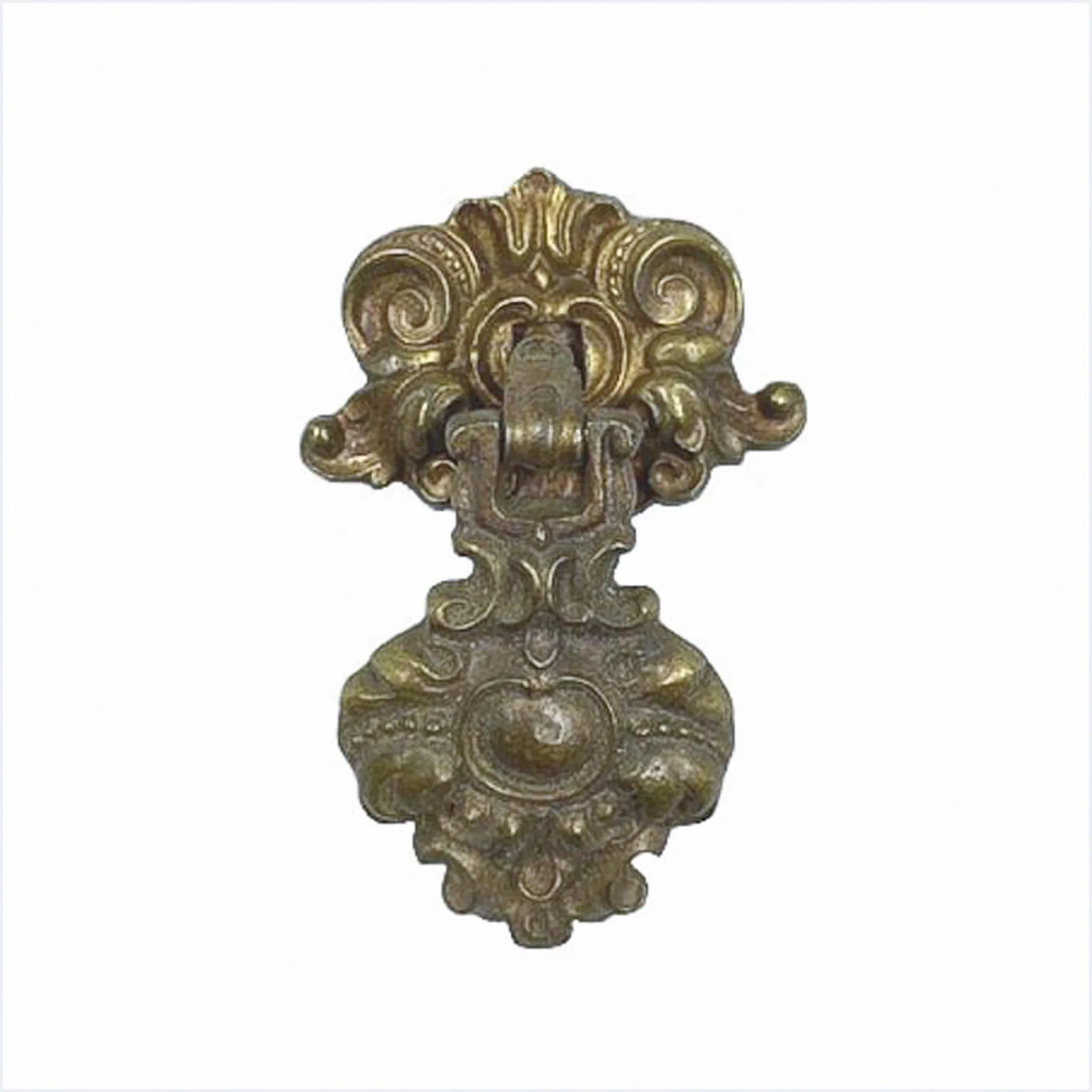 Ornate Filigree Brass Drop Pulls